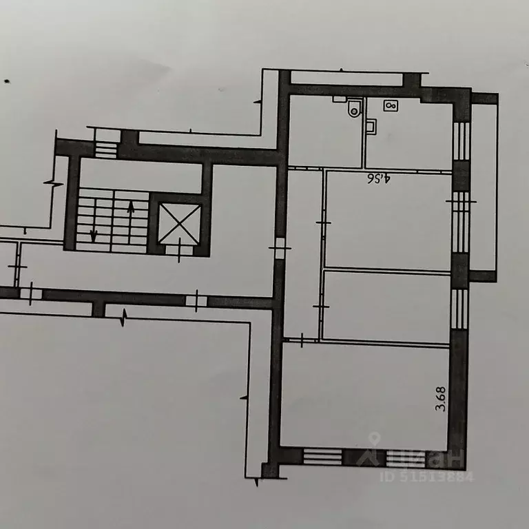 3-к кв. Амурская область, Благовещенск ул. Калинина, 142 (72.8 м) - Фото 2