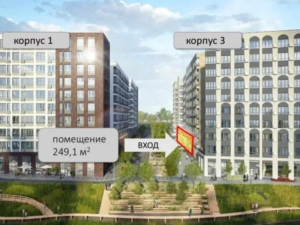 Торговая площадь в Москва Родные кварталы жилой комплекс, 3.4 (250 м) - Фото 0