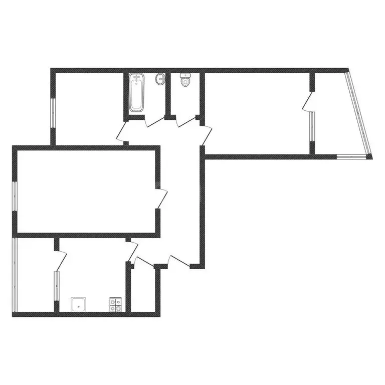 3-комнатная квартира: Черкесск, Пушкинская улица, 81 (66.65 м) - Фото 1