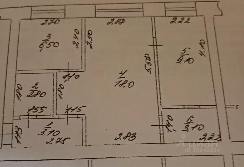 2-к кв. Оренбургская область, Оренбург просп. Победы, 10 (42.6 м) - Фото 2