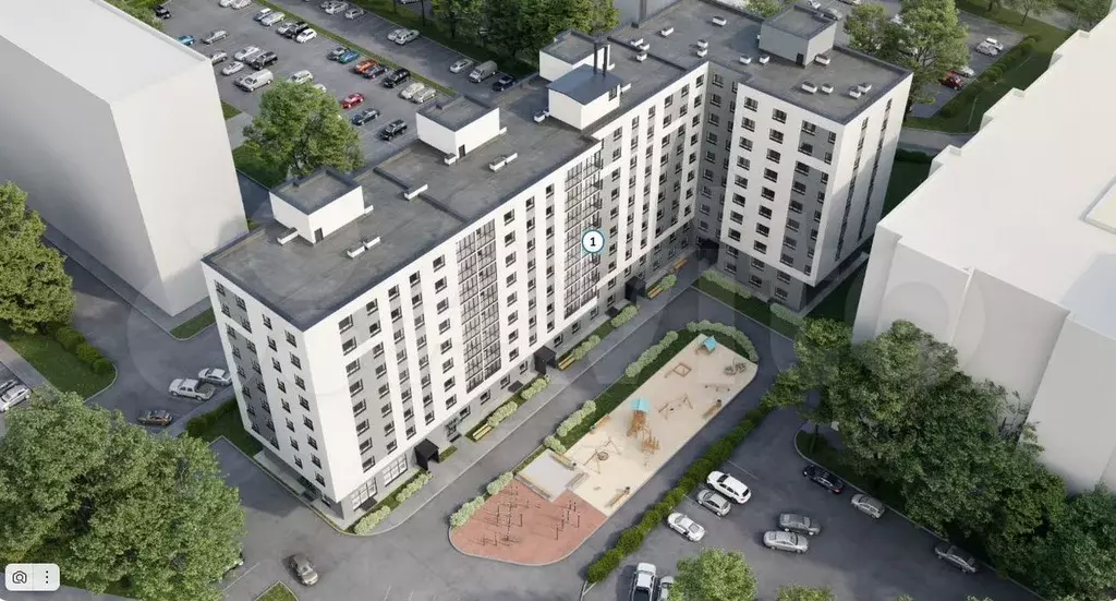 1-к. квартира, 44,2 м, 9/10 эт. - Фото 1