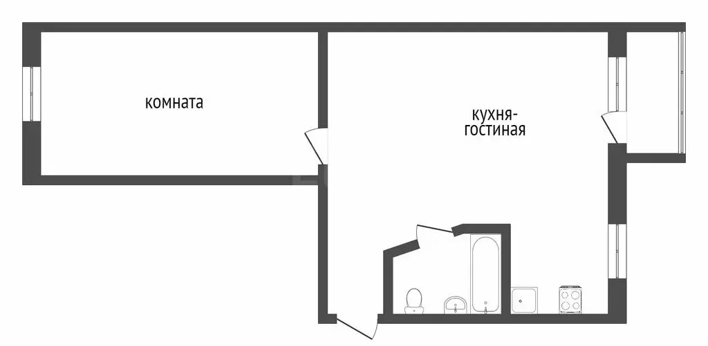 2-комнатная квартира: Тюмень, микрорайон Тарманы, Игримская улица, 29 ... - Фото 1