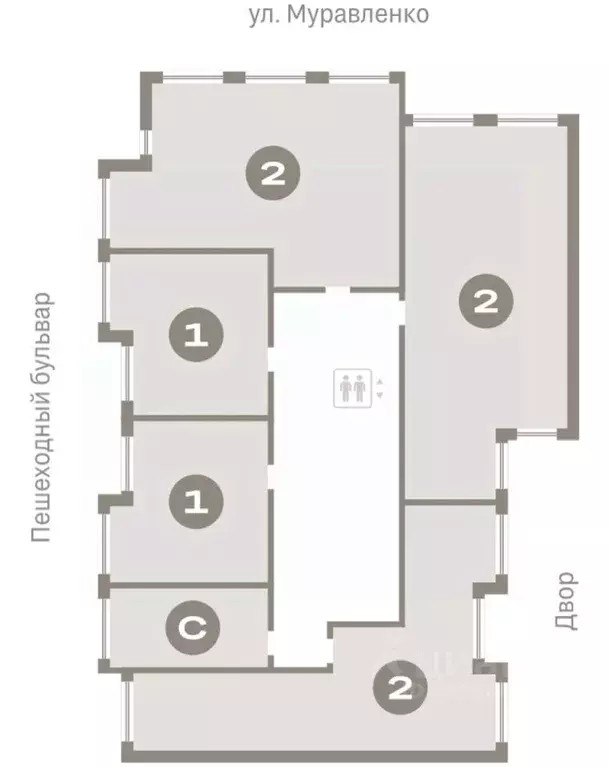 1-к кв. Тюменская область, Тюмень ул. Муравленко, 9к3 (43.17 м) - Фото 1