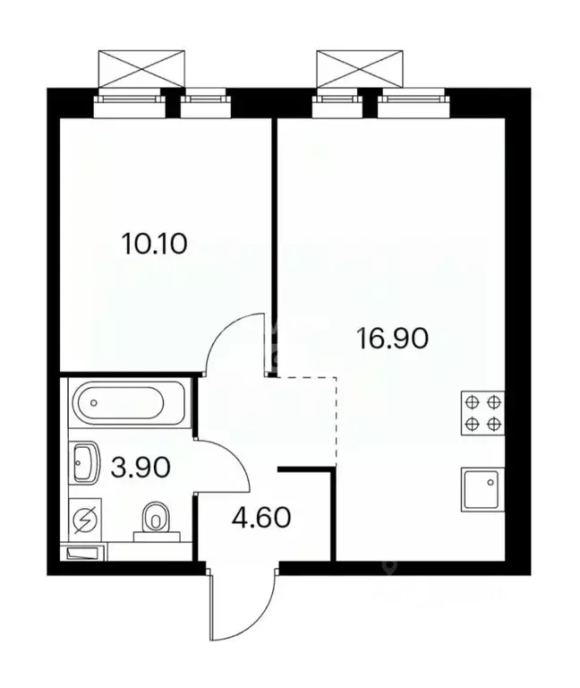 1-к кв. Московская область, Балашиха ул. Реутовская, 5 (35.5 м) - Фото 1