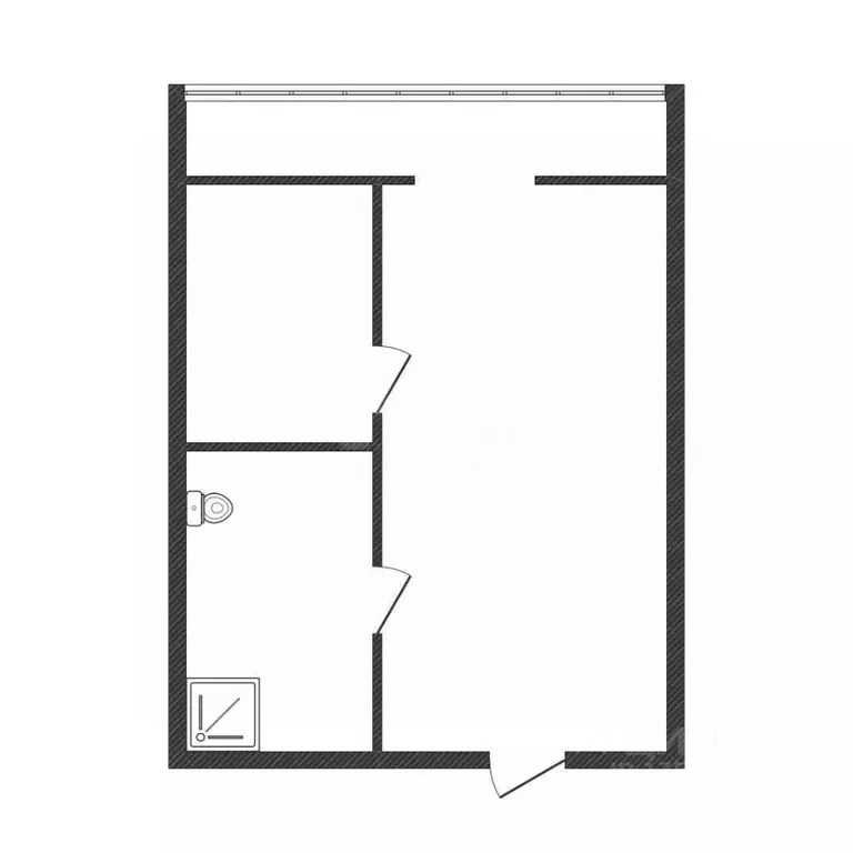 Студия Краснодарский край, Краснодар ул. Цезаря Куникова, 18к9 (25.0 ... - Фото 1