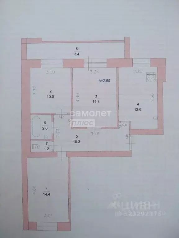 3-к кв. Марий Эл, Йошкар-Ола ул. Суворова, 40 (69.0 м) - Фото 2