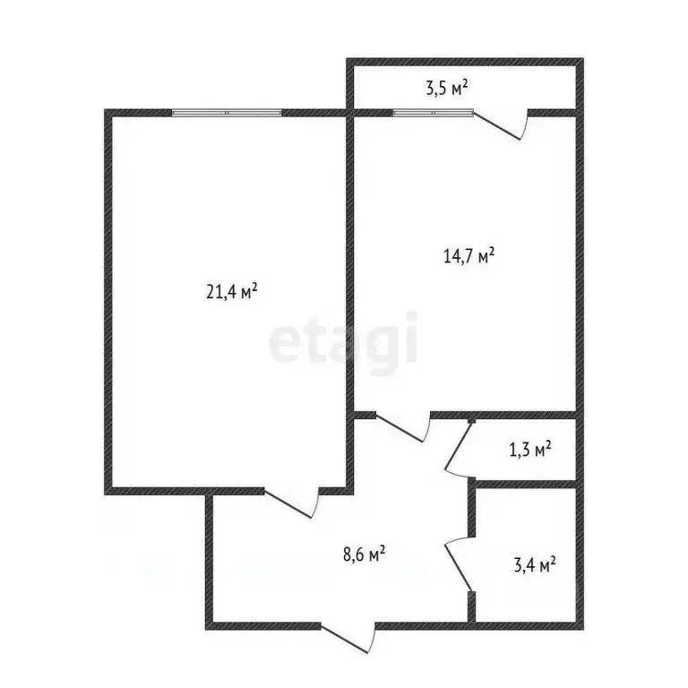 1-к кв. Дагестан, Махачкала ул. Габитова, 12Г (56.0 м) - Фото 1