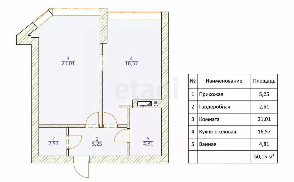 1-к кв. Саратовская область, Энгельс Рабочая ул., 125а (50.0 м) - Фото 1