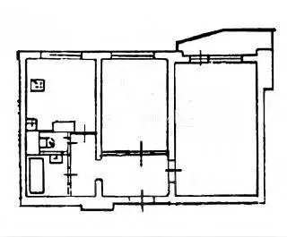 Квартира, 2 комнаты, 51.6 м - Фото 1