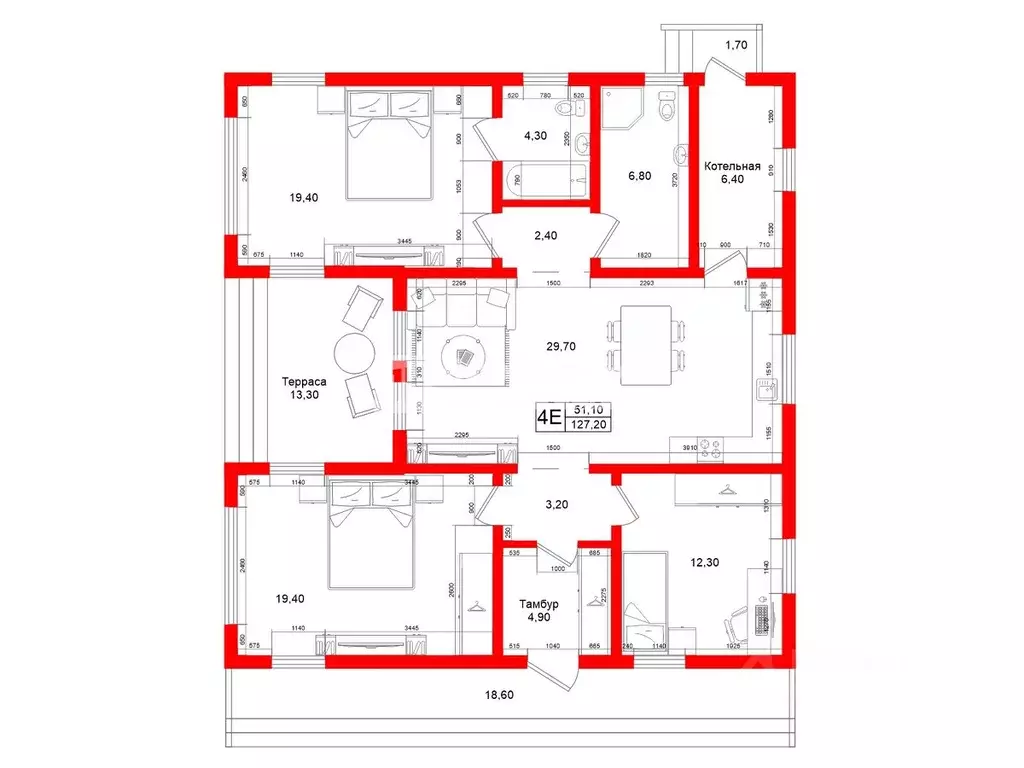 Коттедж в Ленинградская область, Ломоносовский район, Гостилицкое ... - Фото 2