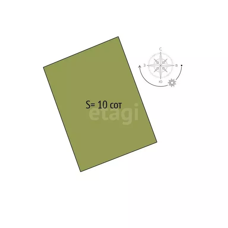 Участок в Каменский сельсовет, квартал Завражный (10 м) - Фото 1