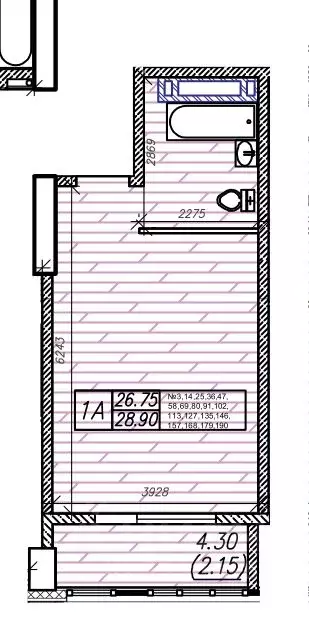 1-к кв. Приморский край, Владивосток Станционная ул., 11А (28.9 м) - Фото 0