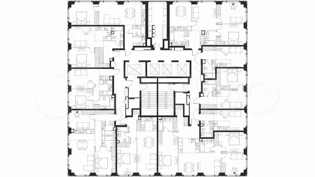 Квартира-студия, 23,1 м, 2/30 эт. - Фото 1