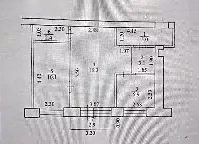 2-к. квартира, 44,8 м, 5/5 эт. - Фото 0