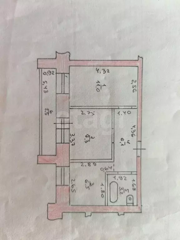 2-к кв. Татарстан, Казань ул. Толбухина, 21 (36.1 м) - Фото 2