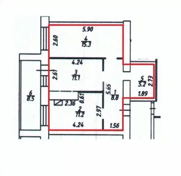 2-к кв. Костромская область, Кострома ул. Ленина, 160Б (57.0 м) - Фото 1