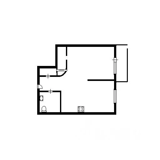 1-к кв. Новосибирская область, Новосибирск ул. Орджоникидзе, 30 (43.0 ... - Фото 2