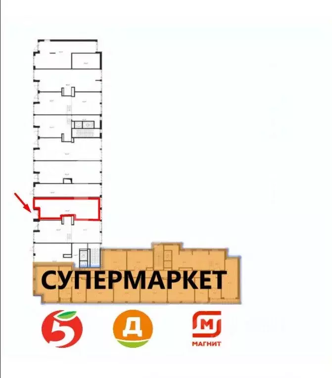 Торговая площадь в Московская область, Химки Клязьма-Старбеево мкр, ... - Фото 2