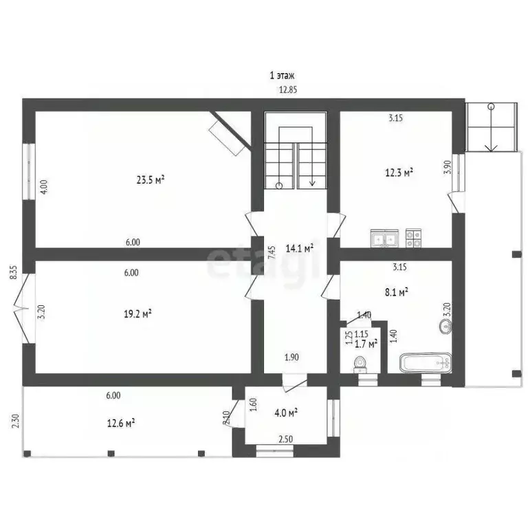 Дом в Крым, Бахчисарайский район, с. Скалистое ул. Альминская, 23 (229 ... - Фото 2