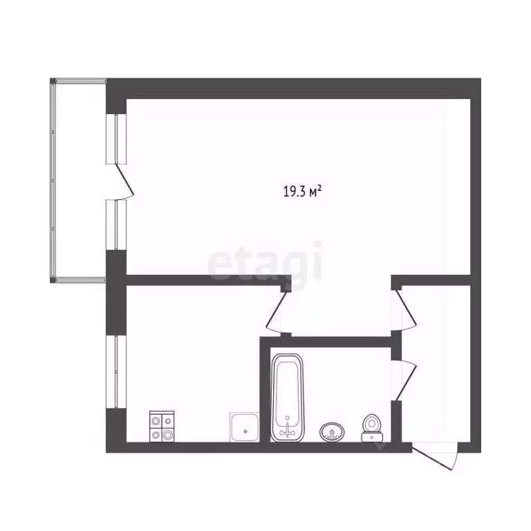 1-к кв. Мордовия, Саранск просп. 60 лет Октября, 47 (31.0 м) - Фото 1