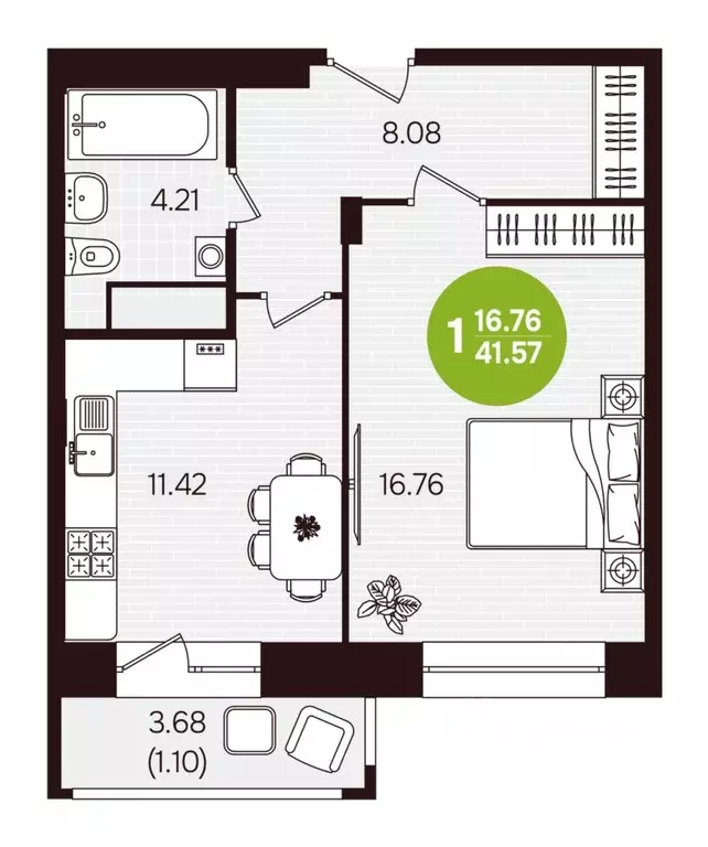 1-к кв. Чувашия, Новочебоксарск ул. Воинов-интернационалистов, поз24 ... - Фото 1