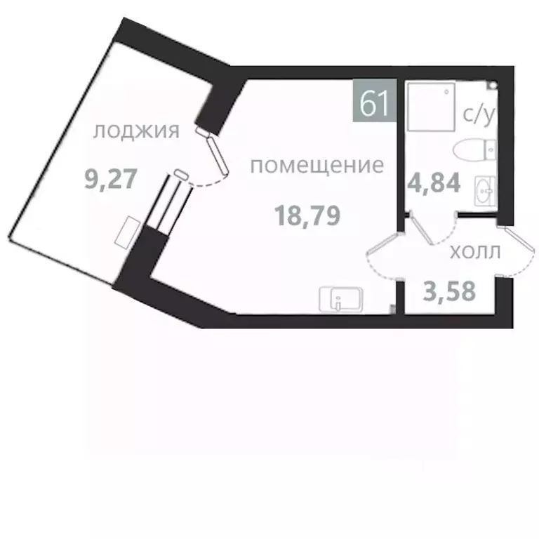 1-к кв. Калининградская область, Балтийск ул. Чехова (36.48 м) - Фото 1