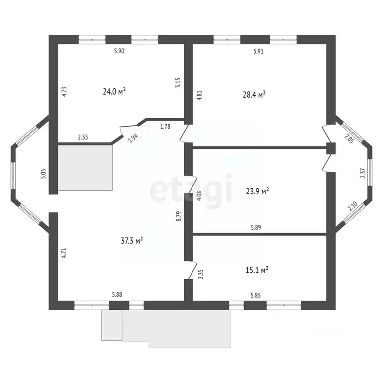 Дом в Воронежская область, Каменка пгт ул. Солодухина, 9 (400 м) - Фото 2