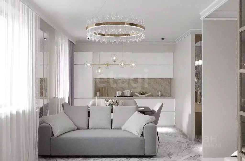 1-к кв. Тюменская область, Тюмень ул. Раушана Абдуллина, 2к1 (34.0 м) - Фото 1