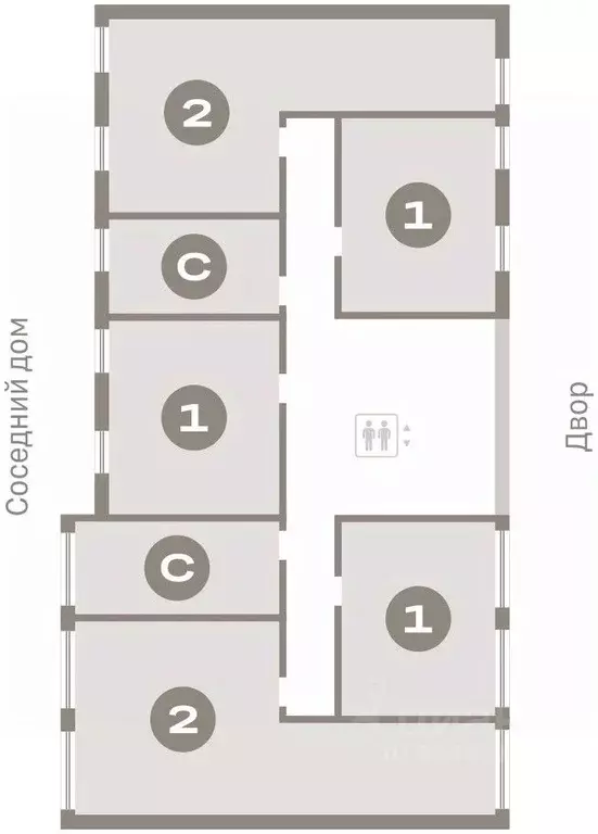 2-к кв. Новосибирская область, Новосибирск Европейский Берег мкр,  ... - Фото 1