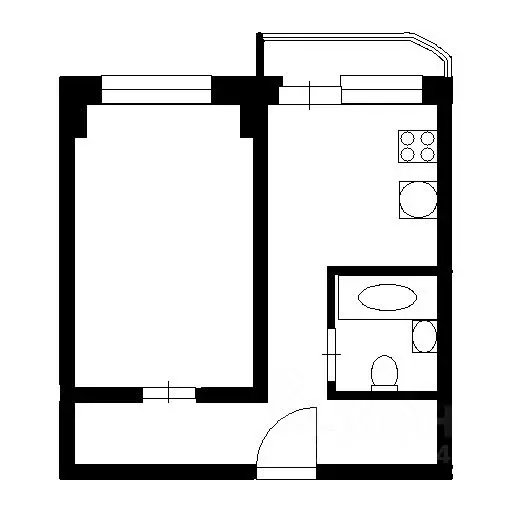 1-к кв. Воронежская область, Воронеж Республиканская ул., 74а (44.0 м) - Фото 2