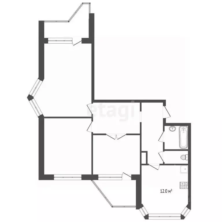 3-к кв. Москва Нарвская ул., 1Ак2 (75.0 м) - Фото 2