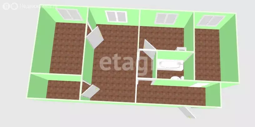 3-комнатная квартира: Южно-Сахалинск, проспект Мира, 1Ак2 (53.9 м) - Фото 1