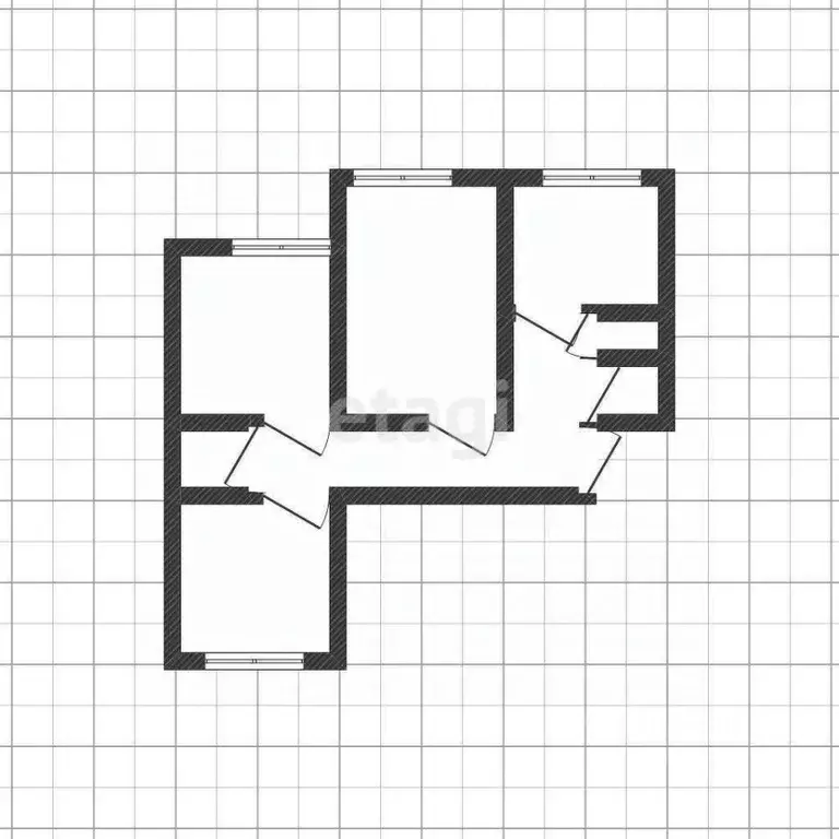 2-к кв. Курская область, Курск ул. Энгельса, 158к1 (49.0 м) - Фото 2