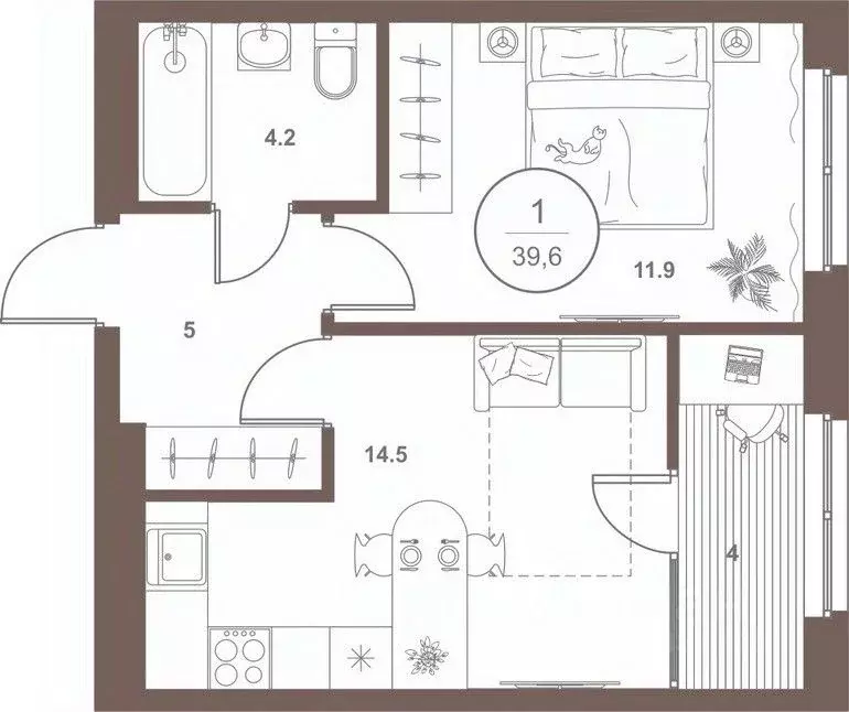 1-к кв. Пензенская область, Пенза Арбеково жилрайон, Дальнее Арбеково ... - Фото 1