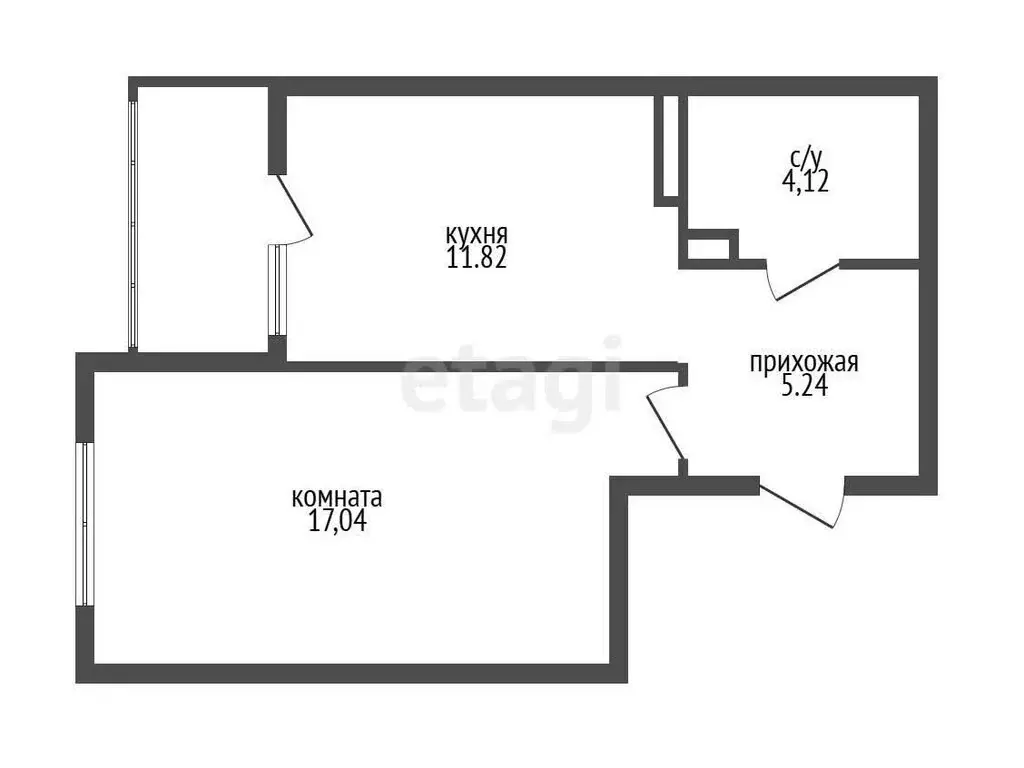 1-комнатная квартира: Краснодар, улица Григория Булгакова, 8 (39.6 м) - Фото 0