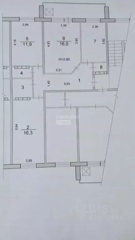 3-к кв. Волгоградская область, Волгоград ул. Маршала Воронова, 12 ... - Фото 2