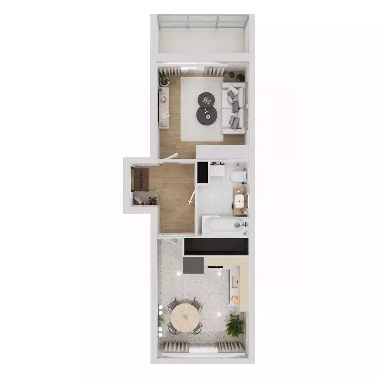 1-к кв. Тверская область, Тверь Южный мкр,  (40.48 м) - Фото 2