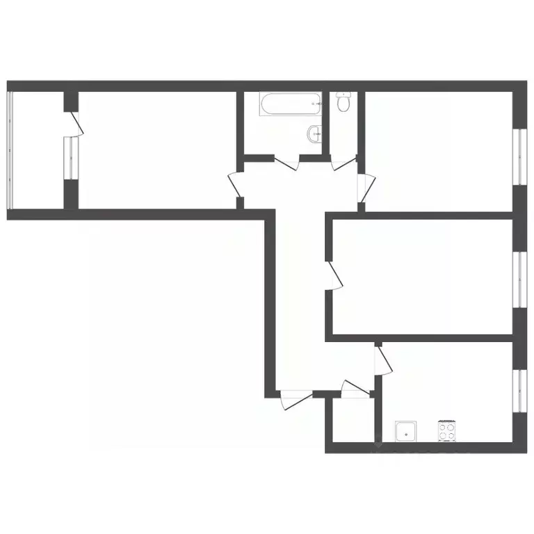 3-к кв. Тюменская область, Тюменский муниципальный округ, с. Каскара ... - Фото 2