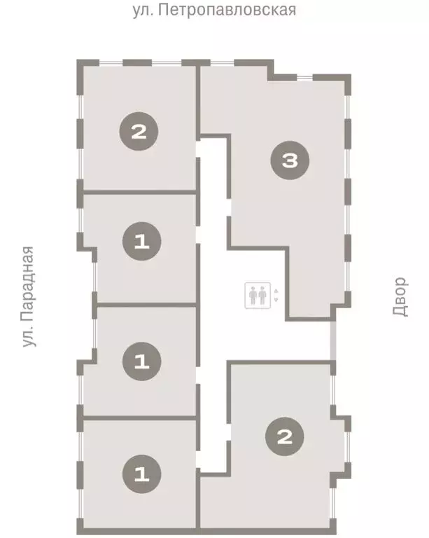 1-комнатная квартира: Новоселье, ЖК Брусника (43.16 м) - Фото 1