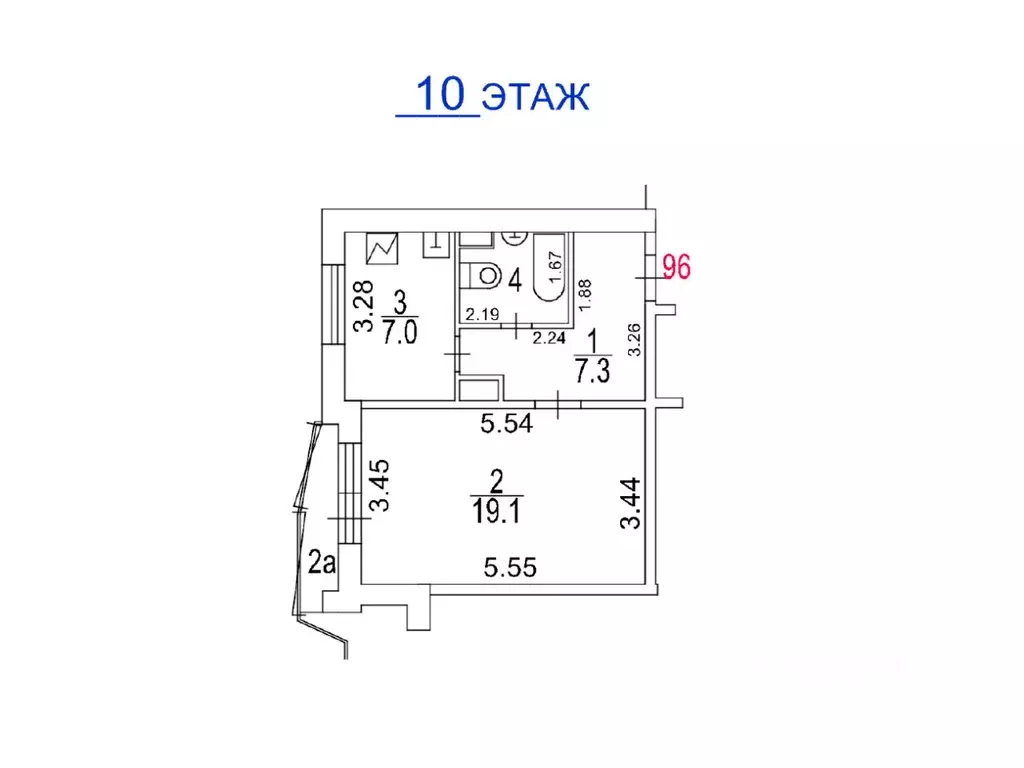 1-к кв. Московская область, Солнечногорск городской округ, Голубое пгт ... - Фото 2