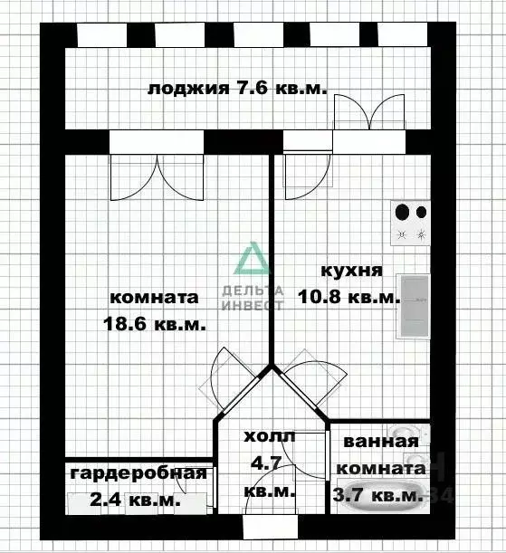 1-к кв. Башкортостан, Уфа ул. Ахметова, 316/4 (40.2 м) - Фото 1