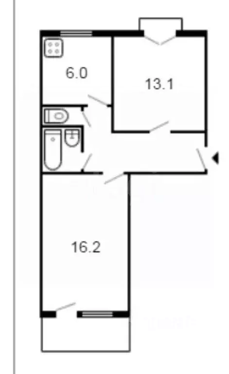 2-к кв. Москва ул. 5-я Соколиной Горы, 16К2 (56.4 м) - Фото 1
