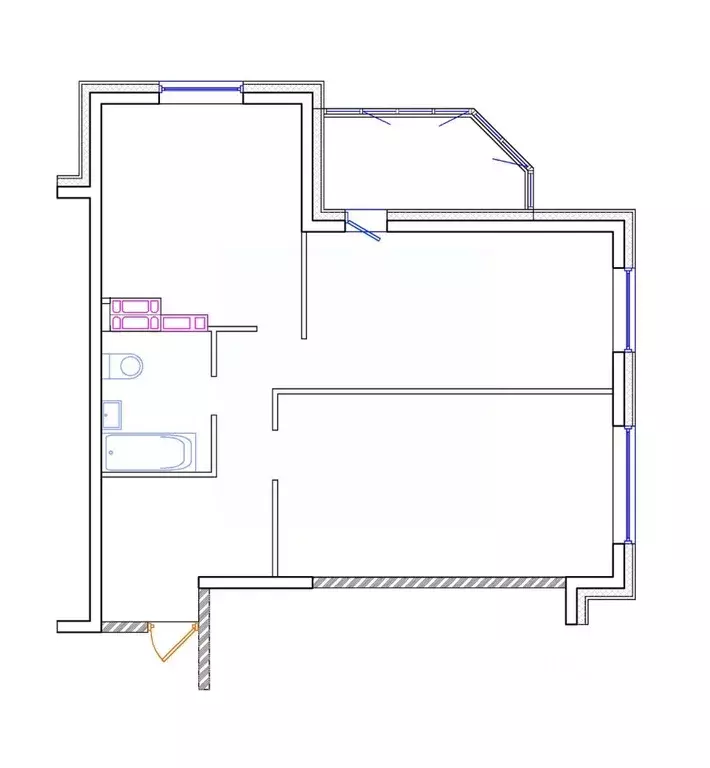 2-к кв. Приморский край, Владивосток ул. Архангельская, 27к2 (64.3 м) - Фото 1