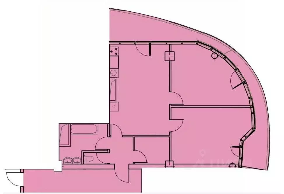 2-к кв. Краснодарский край, Сочи Курортный просп., 108 (100.6 м) - Фото 1