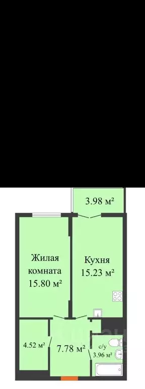 1-к кв. Нижегородская область, Нижний Новгород 2-я Оранжерейная ул., 2 ... - Фото 1