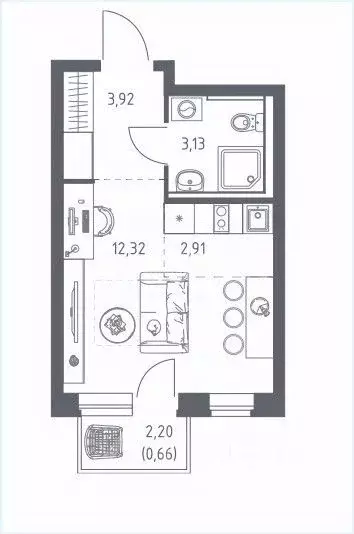 Студия Московская область, Ленинский городской округ, Мисайлово пгт, ... - Фото 2