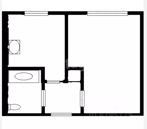 1-к кв. Татарстан, Казань ул. 2-я Юго-Западная, 35 (27.9 м) - Фото 2