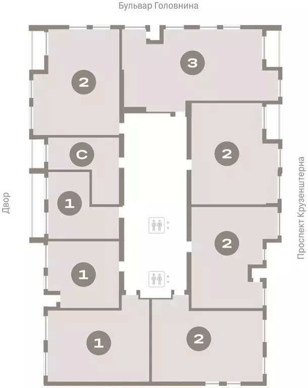 2-комнатная квартира: Санкт-Петербург, Василеостровский район, ЖК ... - Фото 2