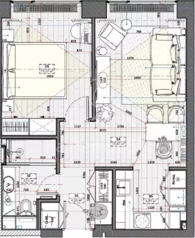 2-к кв. Московская область, Видное ул. Ольховая, 11 (45.0 м) - Фото 2