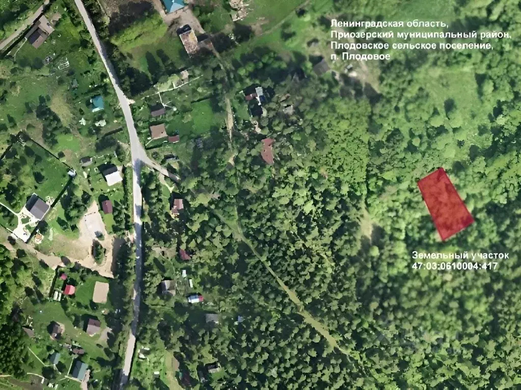 Участок в Ленинградская область, Приозерский район, Плодовское с/пос, ... - Фото 2